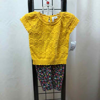 Janie and Jack Yellow Solid Child Size 3-6 Months Girl's Outfit