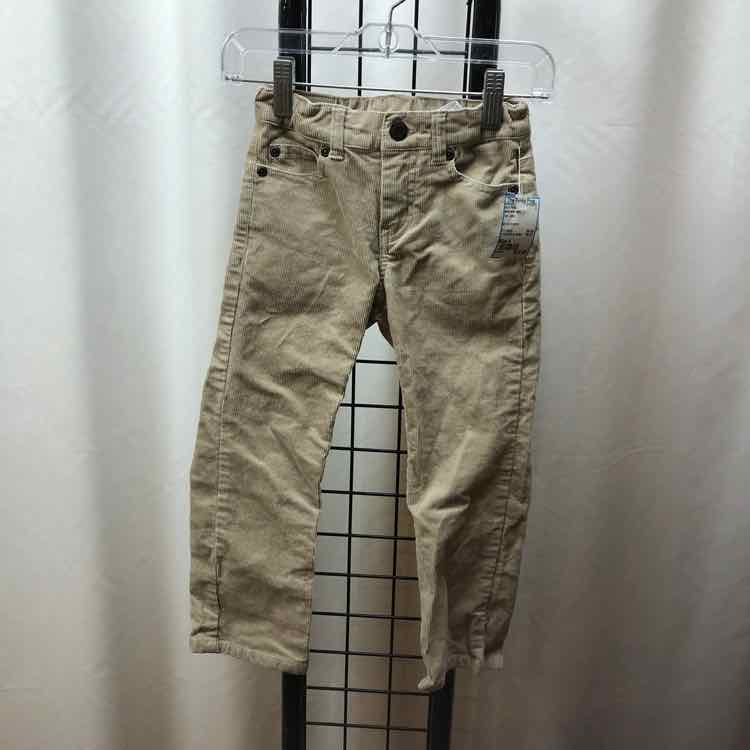 Janie and Jack Tan Solid Child Size 4 Boy's Pants