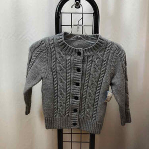 Gray Solid Child Size 7 Boy's Sweater
