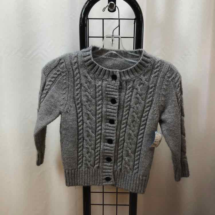 Gray Solid Child Size 7 Boy's Sweater