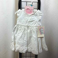 Carter's White Solid Child Size 6 m Girl's Dress

