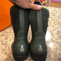bogs Green Plaid Child Size 8 Boy's Shoes
