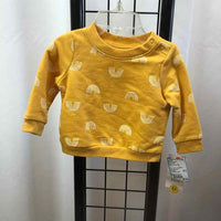 Cat & Jack Yellow Patterned Child Size 0-3 m Girl's Sweatshirt