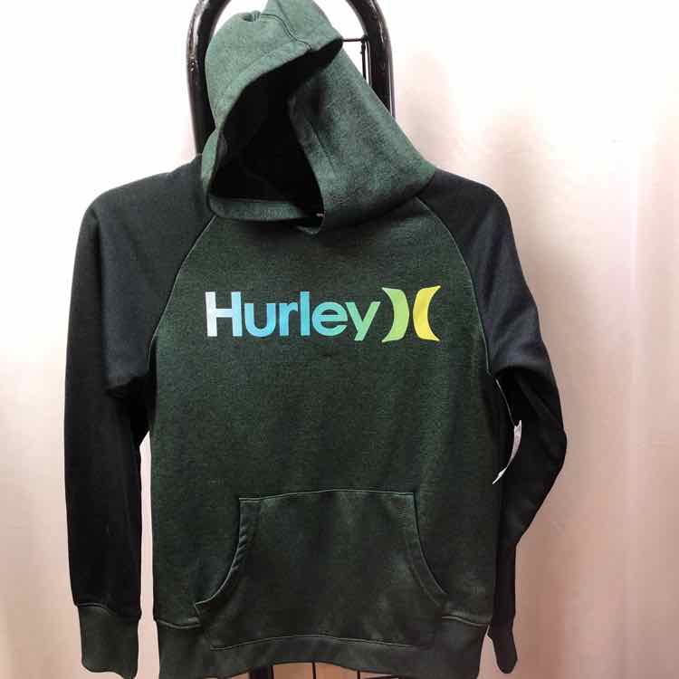 Hurley Green Logo Child Size 10/12 Boy's Sweatshirt