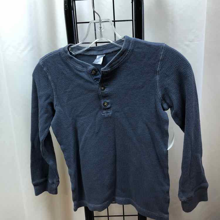 Carter's Blue Solid Child Size 6 Boy's Shirt