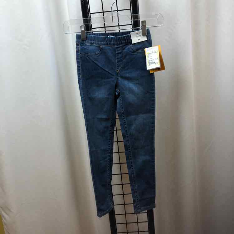 H & M Denim Solid Child Size 6X Girl's Pants