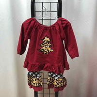 Red Christmas Child Size 24 m Girl's Outfit