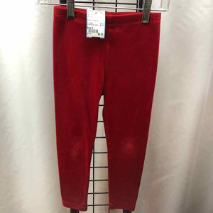 Tea Red Solid Child Size 5 Girl's Leggings