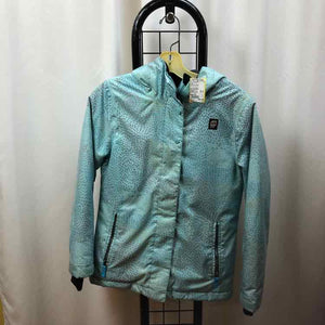 Orage Baby Blue Dotted Child Size 12 Girl's Outerwear