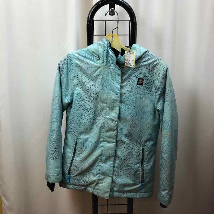 Orage Baby Blue Dotted Child Size 12 Girl's Outerwear