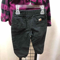 Carhartt Purple Checkered Child Size 18 m Girl's Outfit
