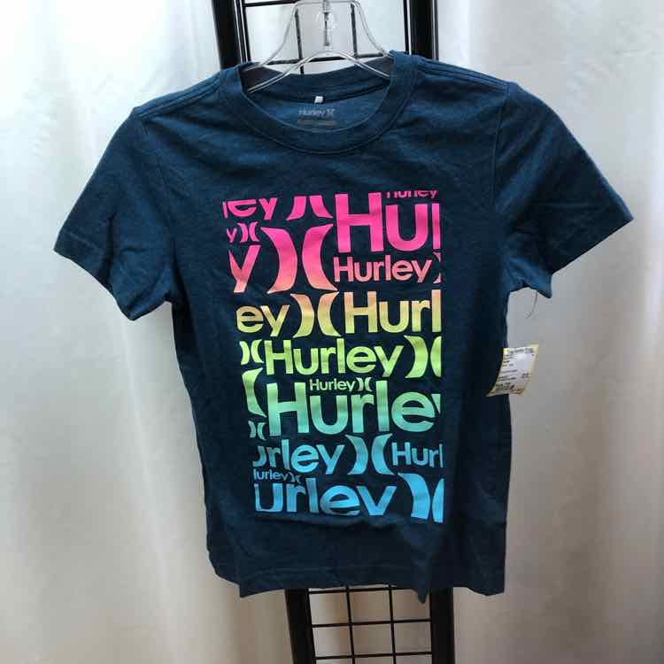 Hurley Blue Logo Child Size 7/8 Boy's Shirt