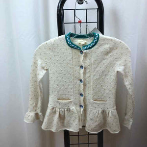 Matilda Jane White Dotted Child Size 6 Girl's Sweater