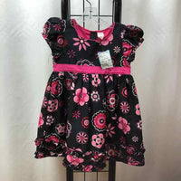 Oshkosh Black Floral Child Size 24 m Girl's Dress