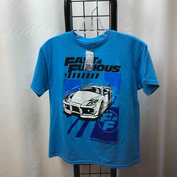 Blue Graphic Child Size 10/12 Boy's Shirt