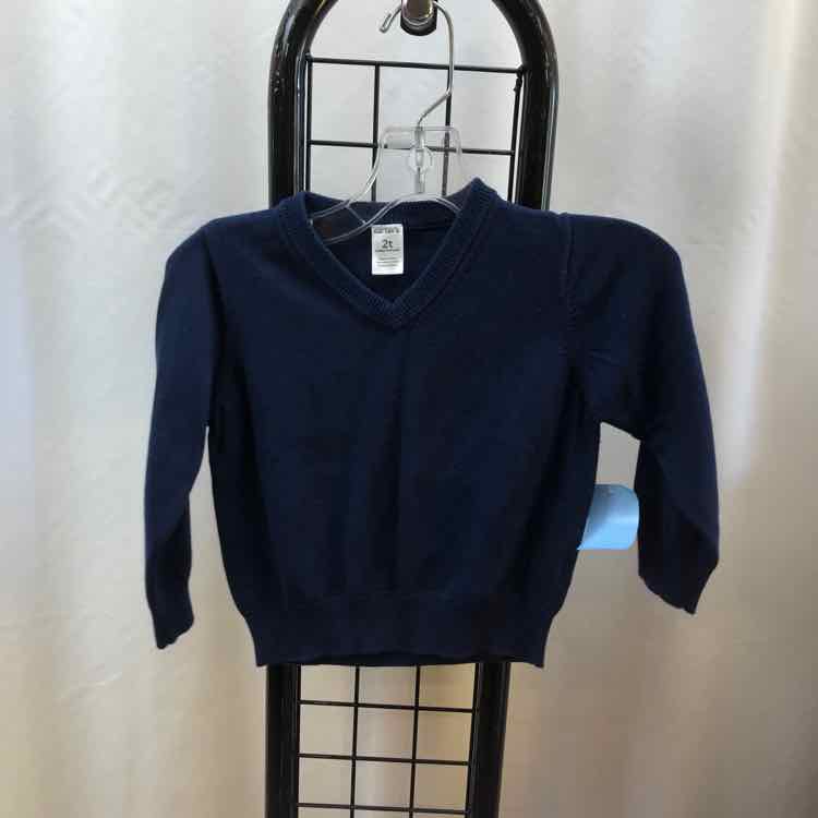 Carter's Navy Solid Child Size 2 Boy's Sweater