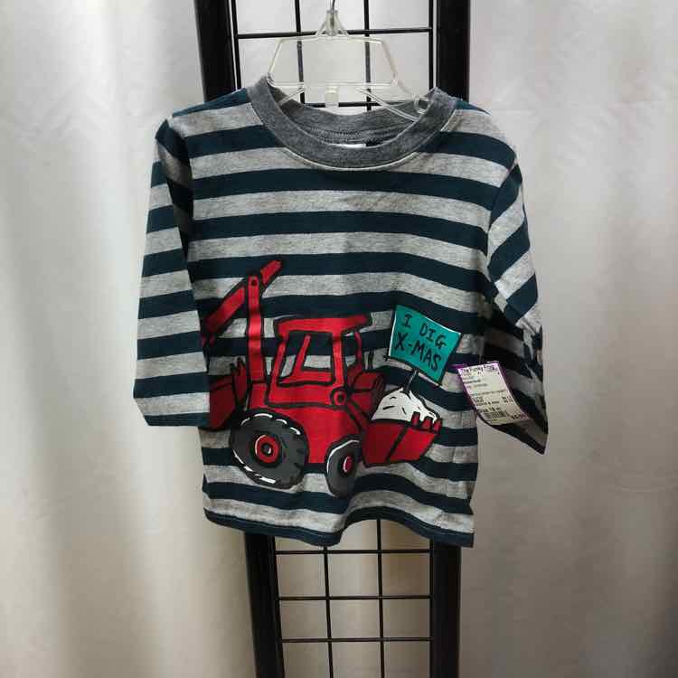 Mulberribush Gray Christmas Child Size 18 m Boy's Shirt