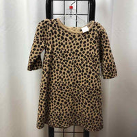 Janie and Jack Brown Animal Print Child Size 18-24 m Girl's Dress