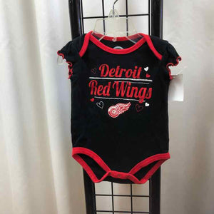 NHL Black Graphic Child Size 3-6 Months Girl's Shoes