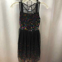 Speechless Black Sequin Child Size 10 Girl's Dress