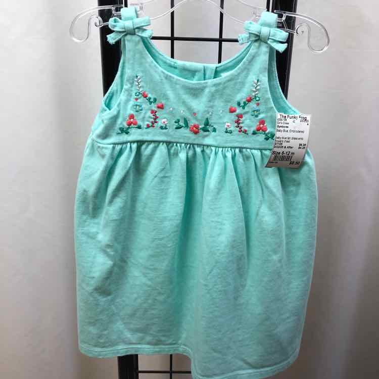 Gymboree Baby Blue Embroidered Child Size 6-12 m Girl's Dress