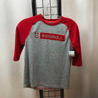 Under Armour Gray Logo Child Size 7 Boy's Shirt