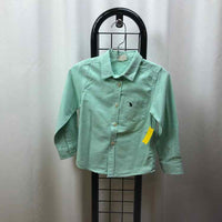 Right Euro Green Solid Child Size 4/5 Boy's Shirt