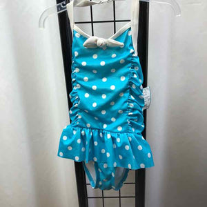 Gymboree Baby Blue Dotted Child Size 3 Girl's Swimwear