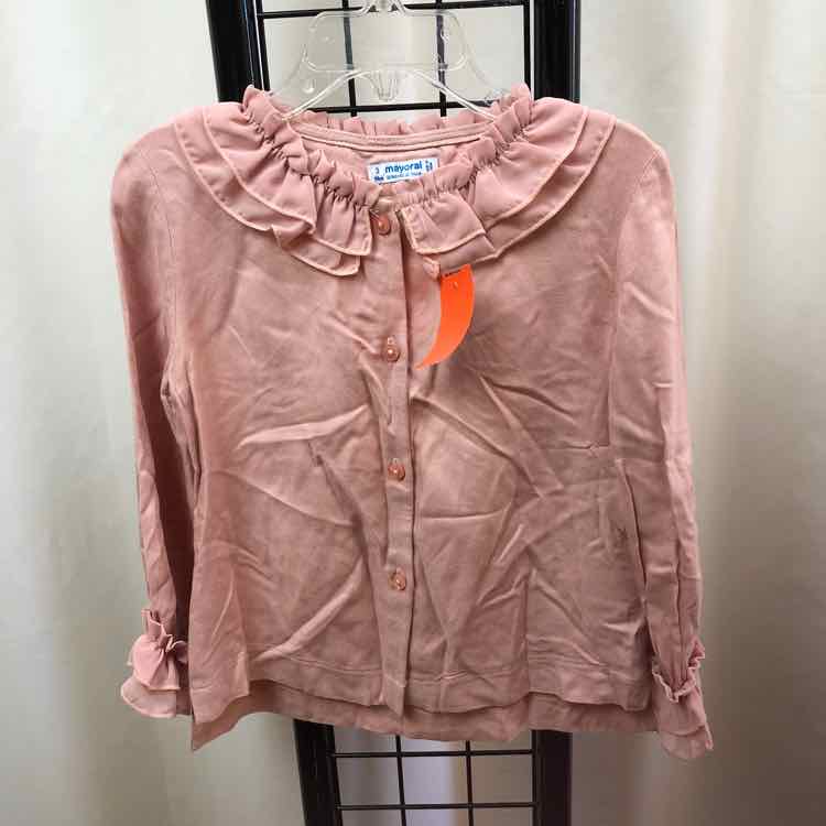 Mayoral Pink Solid Child Size 3 Girl's Shirt