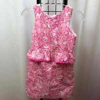 Lilly Pulitzer Pink Floral Child Size 12 Girl's Dress
