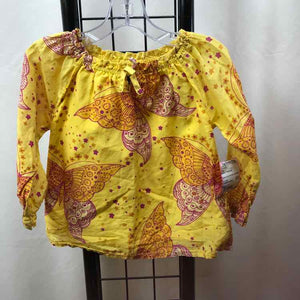 Gap Yellow Patterned Child Size 2 Girl's Shirt