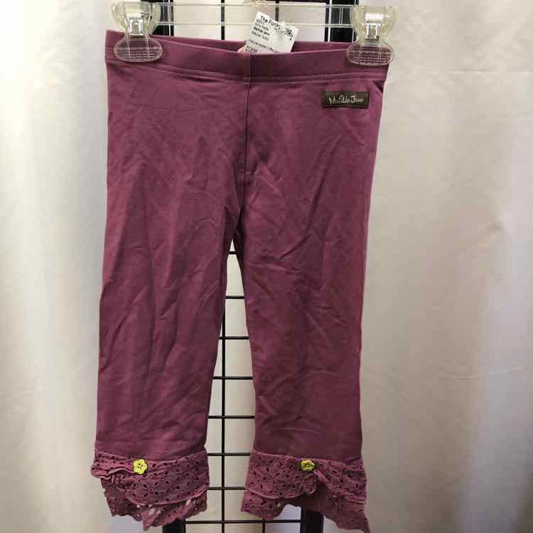 Matilda Jane Mauve Solid Child Size 6 Girl's Pants