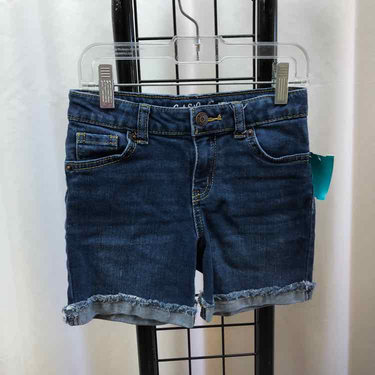 Cat & Jack Denim Solid Child Size 6/6X Girl's Shorts