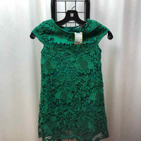 H & M Green Lace Child Size 7/8 Girl's Dress