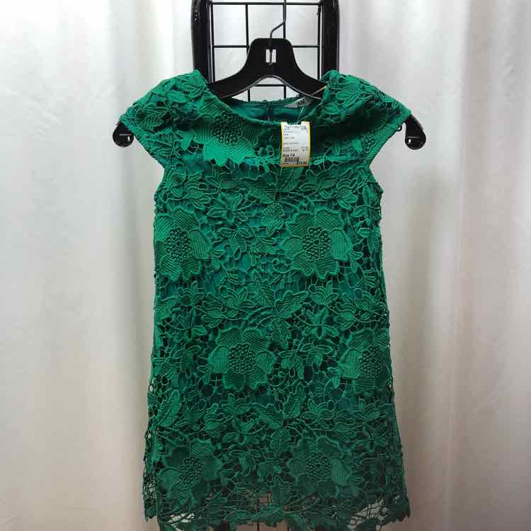 H & M Green Lace Child Size 7/8 Girl's Dress