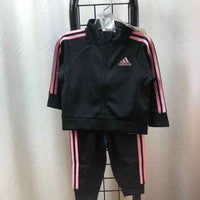 Adidas Black Solid Child Size 6 m Girl's Shirt