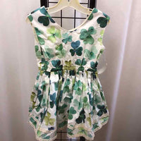 Maddy James Clothing White Patterned Child Size 4 Girl's Dress
