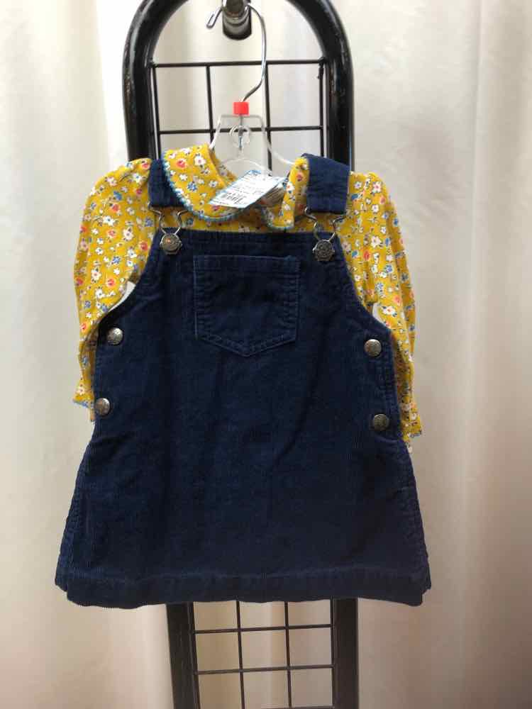 Boden Yellow Floral Child Size 6-12 m Girl's Dress