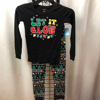 Children's Place Black Christmas Child Size 10 Girl's Pajamas