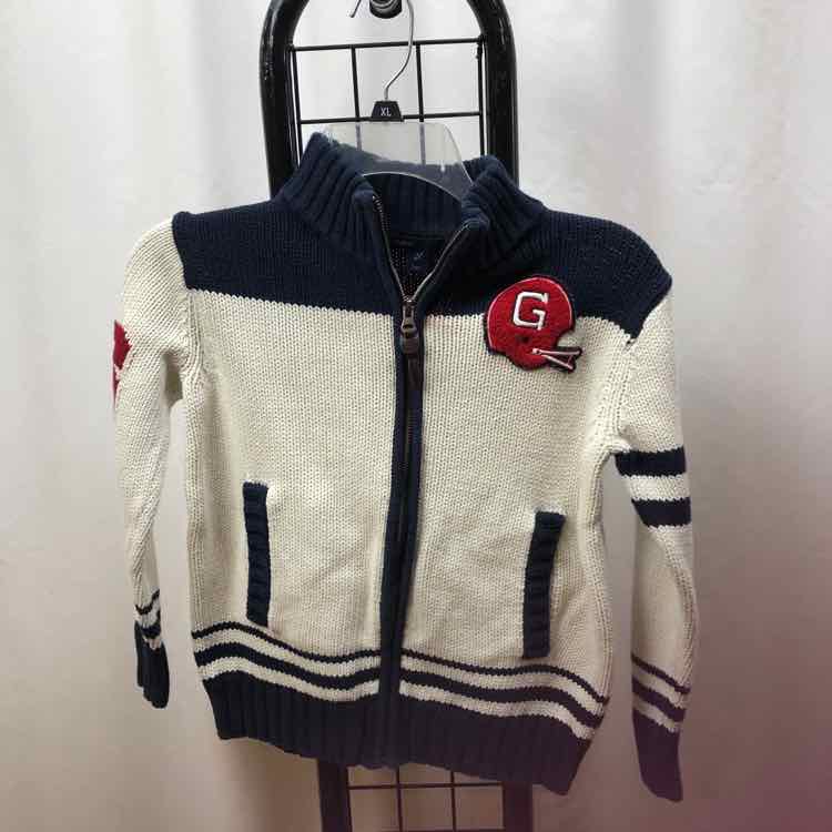 Gap White Patch Child Size 6/7 Boy's Sweater