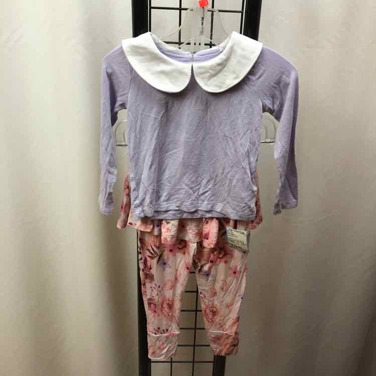Posh Peanut Lavender Solid Child Size 2 Girl's Outfit