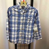 Mayoral Blue Plaid Child Size 3 Boy's Shirt