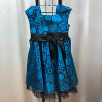 Jona Michelle Blue Patterned Child Size 6 Girl's Outfit