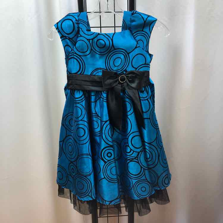 Jona Michelle Blue Patterned Child Size 6 Girl's Outfit