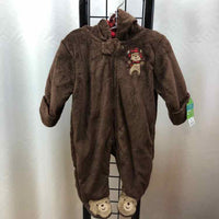 just one you Brown Solid Child Size 3 m Boy's Overalls