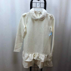 Janie and Jack White Patterned Child Size 12 Girl's Dress