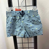 Cherokee Blue Patterned Child Size 3-6 Months Boy's Shorts