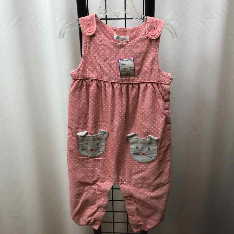 baby Boden Pink Dotted Child Size 18-24 m Girl's Overalls