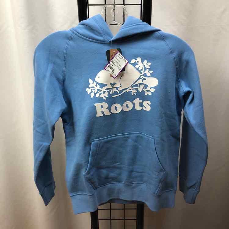 Roots Baby Blue Logo Child Size 8 Girl's Sweatshirt