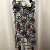 Pink Chicken Navy Patterned Child Size 6-12 m Girl's Outfit